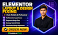 fix elementor layout and design problems in your wordpress website