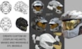 create custom 3d cosplay helmets, masks and wearable stl models