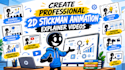 create professional 2d stickman animation explainer videos
