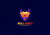 create gradient bull logo design