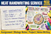 handwrite scientific and others note assignment project