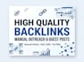 build high quality backlinks with manual outreach