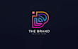 design a modern gradient dd logo with a unique and professional style