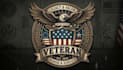 create an eagle and shield veteran logo design