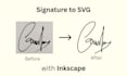 turn your signature into clean vector svg