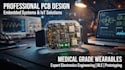 design wearable medical electronics, ecg, ppg, spo2, ble and pcb