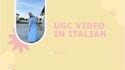 do ugc video in italian
