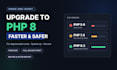 upgrade your PHP website to PHP 8, speed it up and secure it