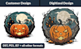 do embroidery digitizing in dst, pes in 1 hour
