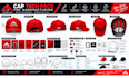 design custom hats and caps with tech pack and mockups