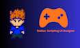 design professional roblox UI and custom game gui
