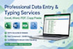 do accurate data entry and web research