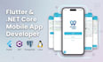 develop custom mobile apps using flutter and net core