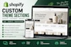 develop custom shopify theme sections using liquid