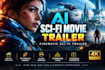 do ai sci fi movie trailer, cinematic sci fi trailer