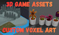 create custom voxel art environments and 3d game assets