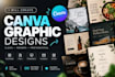 create professional custom canva graphic designs