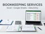 do accurate bookkeeping and organize your data in excel