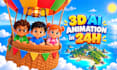 create 3d ai cartoon video animation in just 24 hours