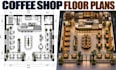 design coffee shop floor plans café interior 3d rendering