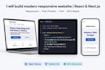 build a modern responsive frontend website