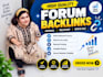 build relevant forum backlinks for your website