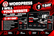 redesign copy clone duplicate wordpress website with 1 day