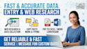 do fast excel data entry, copy paste, and web research work