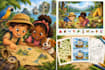 create childrens adventure puzzle book illustrations