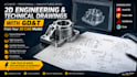create 2d engineering and technical drawing with gd and t from your 3d cad model