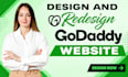 design godaddy website, redesign godaddy website, develop godaddy website