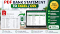 convert PDF bank statements to excel CSV accurately