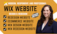 wix website redesign, redesign wix website, wix design and redesign website