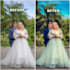 do wedding photo editing with natural background blur