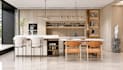 cabinets 3d model interior dining tables, kitchen, rendering 3d cad modeling