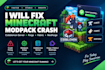 create fix minecraft modpack crash, cobblemon server