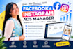 be your facebook ads manager and instagram advertising expert