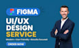 create a standard ui ux website design in figma