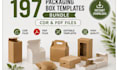 create dieline design packaging template structural design subscription box 3d