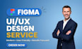 create a custom UI UX website in figma