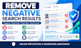 remove mugshots, suppress negative articles, deindex harmful google links