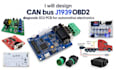 design can bus j1939 obd2 diagnostic ecu pcb for automotive electronics