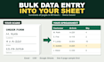 do bulk data entry from scanned forms into excel or google sheets