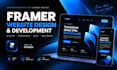 design and develop a modern responsive framer website