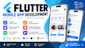 develop a flutter mobile app for ios and android