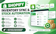 setup shopify inventory sync and stock automation