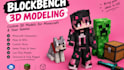 create custom 3d blockbench models, textures and animations