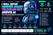 setup hermes agent telegram bot and jarvis ai assistant