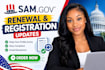 assist with sam gov renewal and registration updates