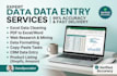 do accurate data entry and audio transcription